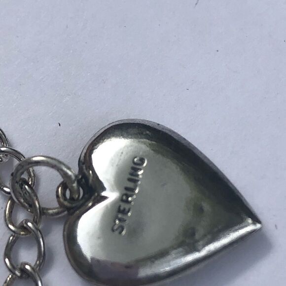 Vintage Sterling Silver Bracelet with Lockets 1899 - Picture 2 of 9